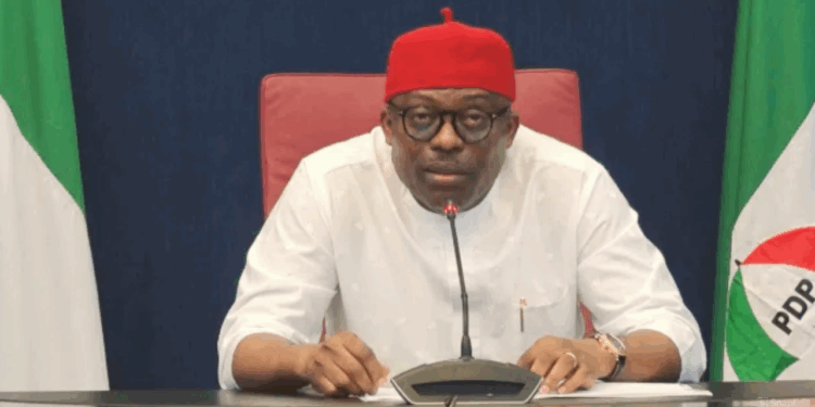 Photo of Fubara speaking