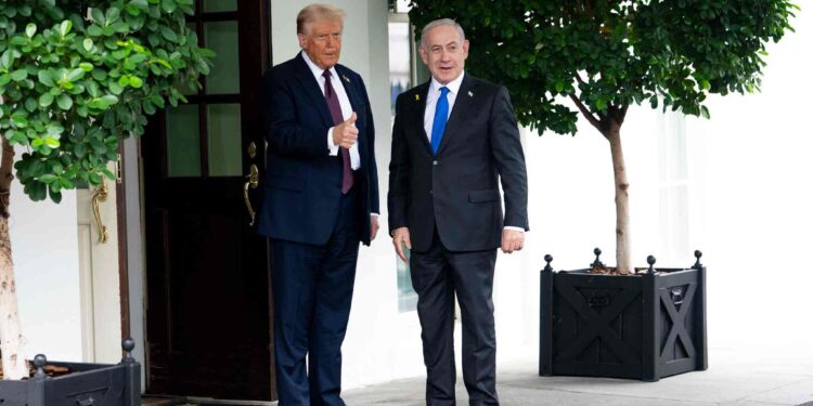 Photo of Trump and Netanyahu