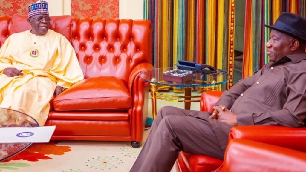 Jonathan visits Tinubu