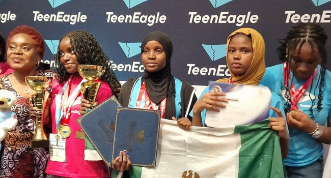 Nigerian winners of the TeenEagle 2024 2025 Global Competition