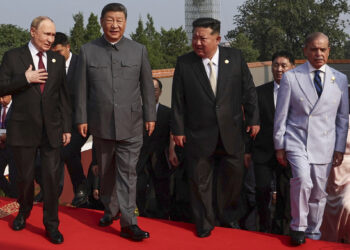 Photo of Xi, Putin, and Kim