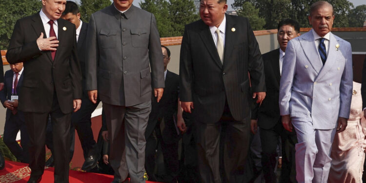 Photo of Xi, Putin, and Kim