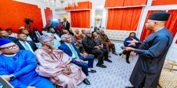Shettima Assures Nigerians In Diaspora of Inclusion In Tinubu’s Policies Kashim Shettima Speaking