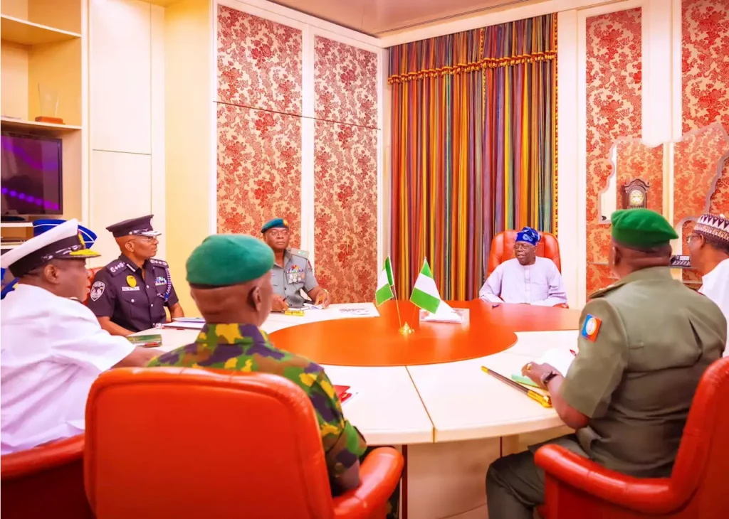 Tinubu MEETS Security Chiefs