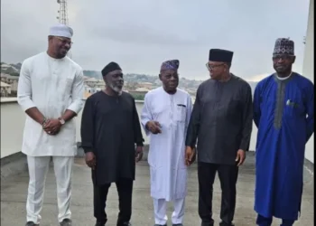 Peter Obi Visits Obasanjo