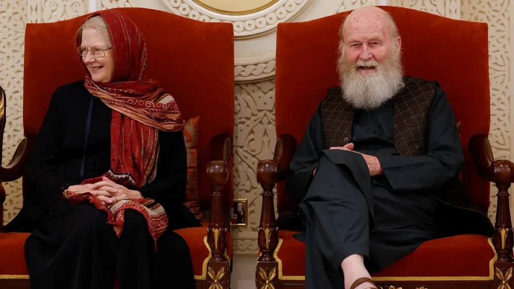 couple detained in afghanistan talking to reporters