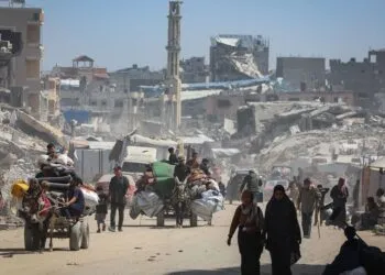 Residents leave Gaza City