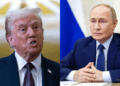 Photo combo of Trump and Putin