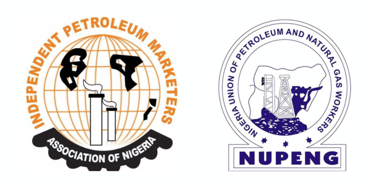 Photo combo of IPMAN and NUPENG Logo.