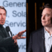 Photo combo of Elon Musk and Larry Ellison