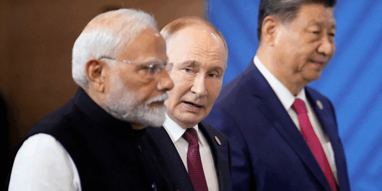 Photo of Modi, Putin, and Xi Jinping