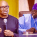 Photo combo of Peter Obi and President Tinubu