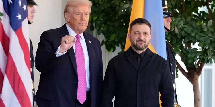 Ukrainian President Volodymyr Zelensky Visits President Donald Trump at the White House.