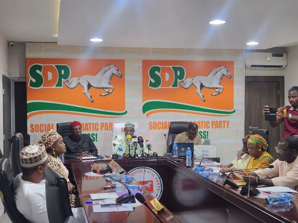 SDP National Working Committee (NWC) meeting.