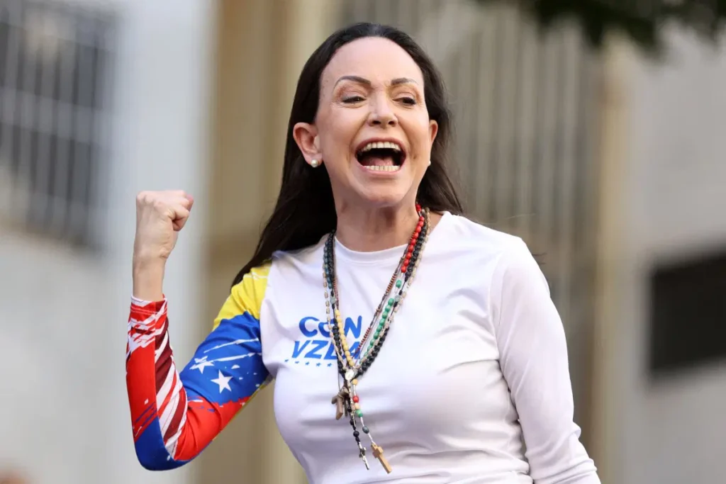Venezuela Opposition Leader Maria Corina Machado