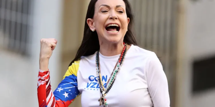 Venezuela Opposition Leader Maria Corina Machado