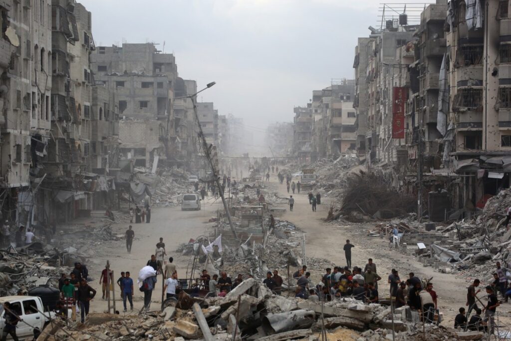 AFP 20251012 78GY8G9 v1 MidRes PalestinianIsraelGazaConflict 1