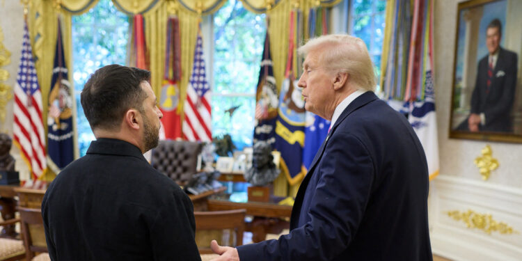Zelensky with Trump