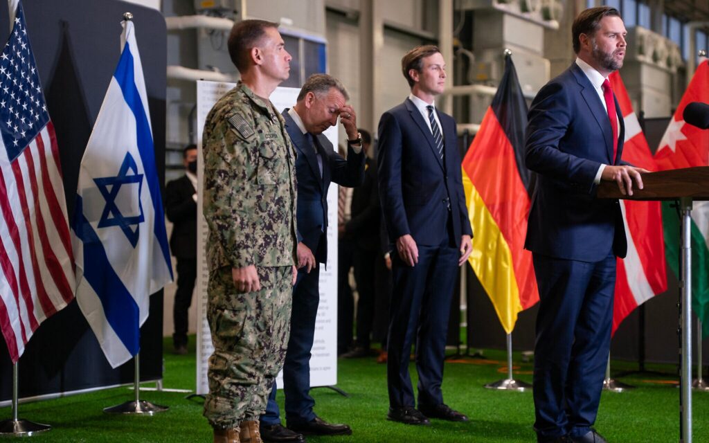 JD Vance at The US-Israeli Civil-Military Coordination Centre