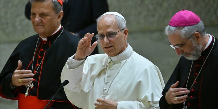 Pope Leo XIV Praying