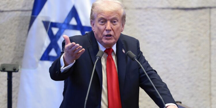 Trump at The Knesset