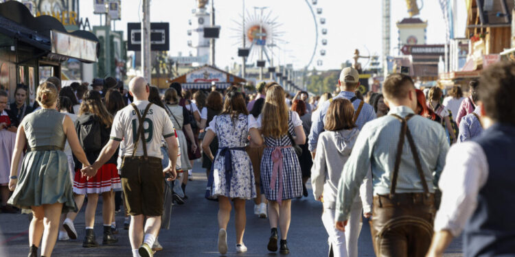 Crowds at Germany’s Oktoberfest