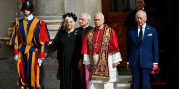 King Charles and Pope Leo Pray Together
