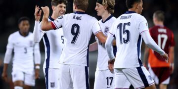 Kane Double Fires England To 2026 World Cup Qualification After 5-0 Rout Of Latvia England To 2026 World Cup Qualification