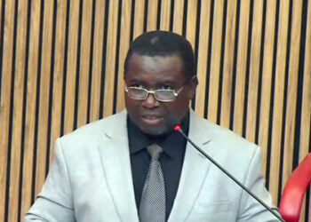 Photo of Professor Joash Ojo Amupitan at the Senate