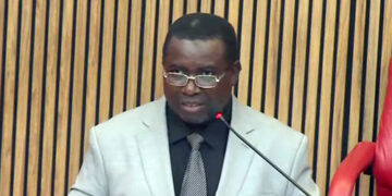 Photo of Professor Joash Ojo Amupitan at the Senate