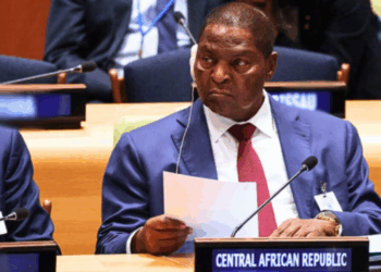 Central African Republic (CAR) President Faustin-Archange Touadera.