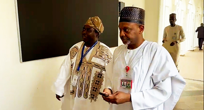 Amupitan Arrives State House For Swearing-In As INEC Chair.