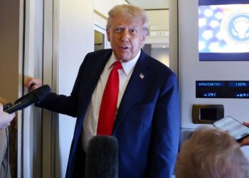 Photo of Trump onboard air force one