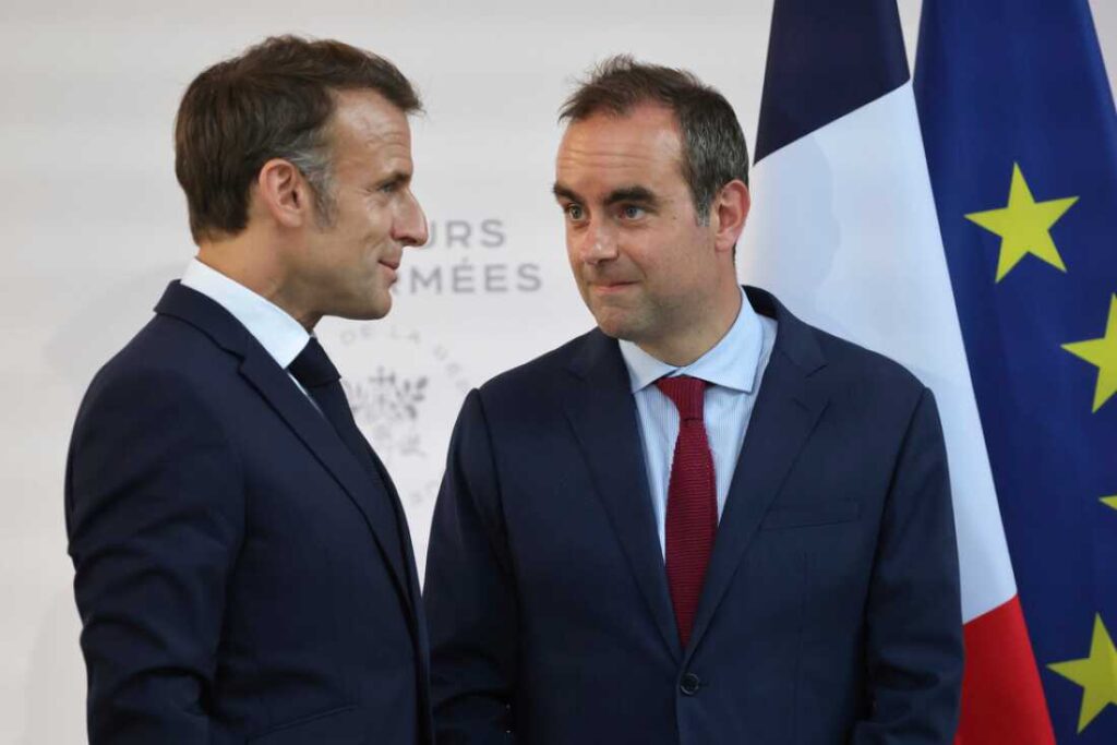 Photo of Macron and PM Lecornu