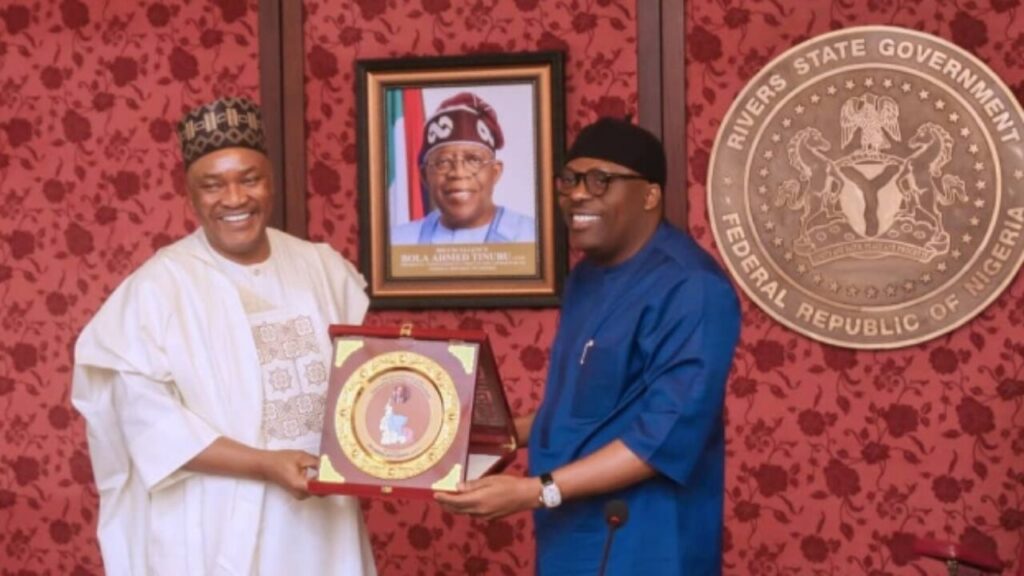 Governor Siminalayi Fubara and Silas Agara.