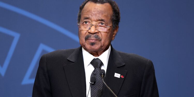 Photo of Cameroon’s President Paul Biya