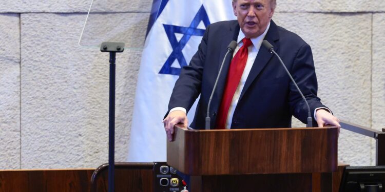 Donald Trump at The Knesset