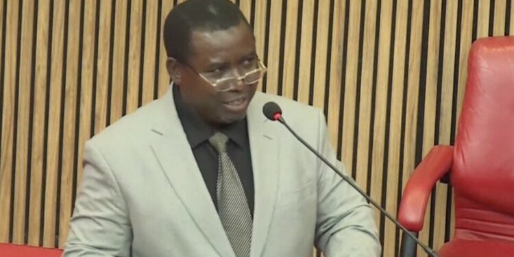 Photo of Professor Joash Ojo Amupitan at the Senate