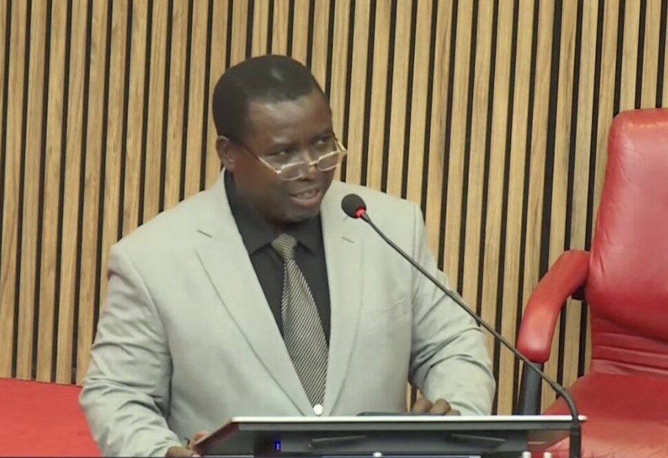 Photo of Professor Joash Ojo Amupitan at the Senate