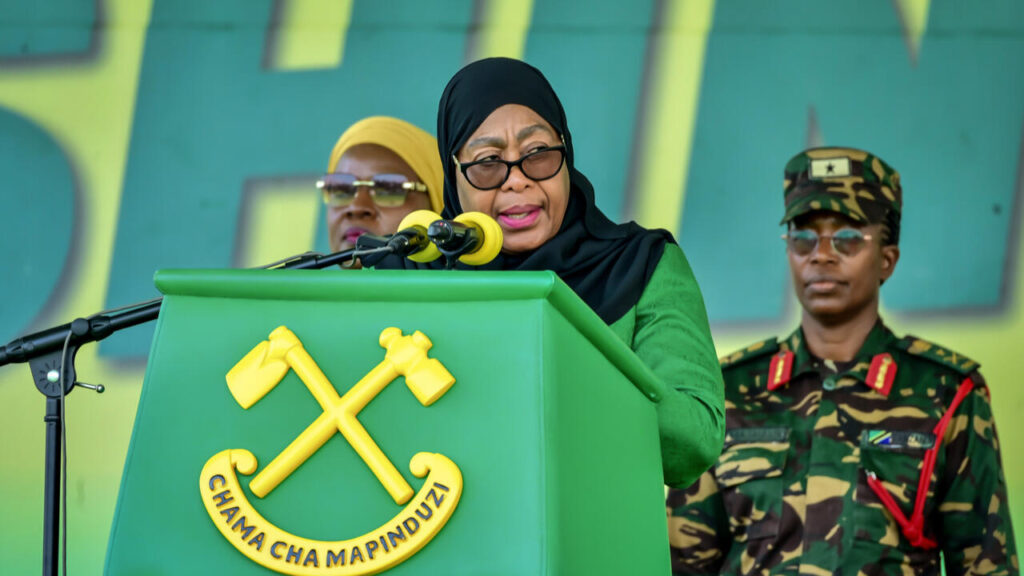 Photo of Tanzanian President Samia Suluhu Hassan.