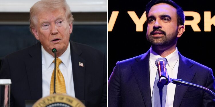 Photo of Donald Trump and Zohran Mamdani