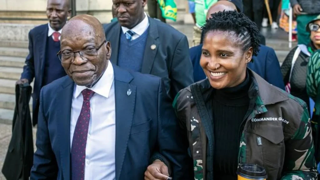 Photo of Jacob Zuma and Duduzile Zuma-Sambudla