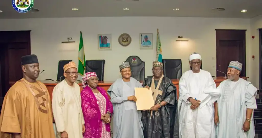 Photo of Uba Sani and Arewa Consultative Forum Executives
