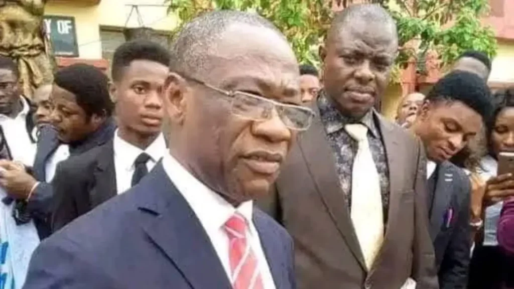 Photo of suspended Dean of the Faculty of Law, University of Calabar, Professor Cyril Ndifon.