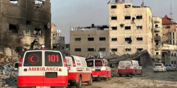 Gaza Hospital Confirms Arrival of 15 Palestinian Bodies Under Ongoing Israel–Hamas Ceasefire Exchange Nasser Hospital