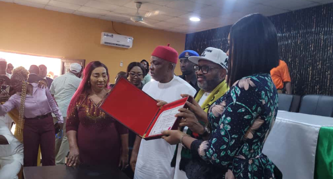 INEC Presents Certificates Of Return To Ibezim