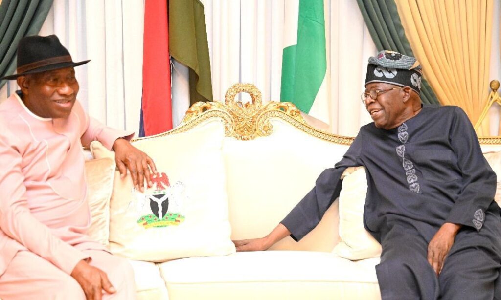 Goodluck Jonathan meets Tinubu