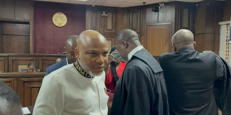 Nnamdi Kanu in court
