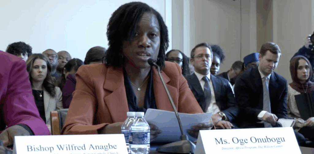 The Director of the Africa Programme at the Centre for Strategic and International Studies, Oge Onubogu.