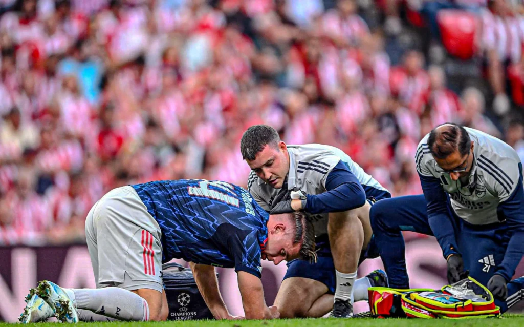 Photo of Viktor Gyokeres' injury